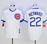 Chicago Cubs #22 Jason Heyward White Strip Home Cooperstown Stitched Baseball Jersey,baseball caps,new era cap wholesale,wholesale hats